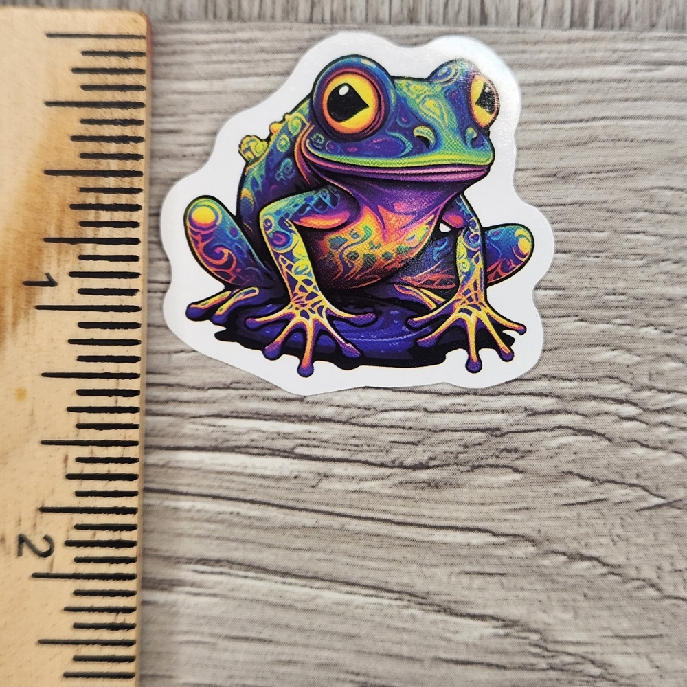 10/$10 Stickers Psychedelic Frogs Frog Sticker